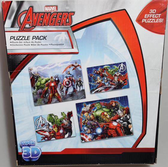 4 PUZZLE da 24 pezzi DISNEY Marvel AVENGERS - 3D