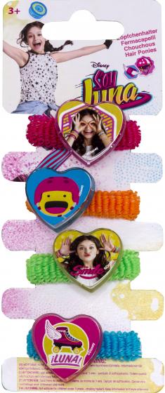 FERMACAPELLI FERMATRECCINE ELASTICI 4 pezzi DISNEY SOY LUNA
