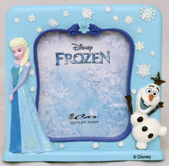 CORNICE PORTAFOTO in Resina DISNEY - FROZEN Elsa e Olaf