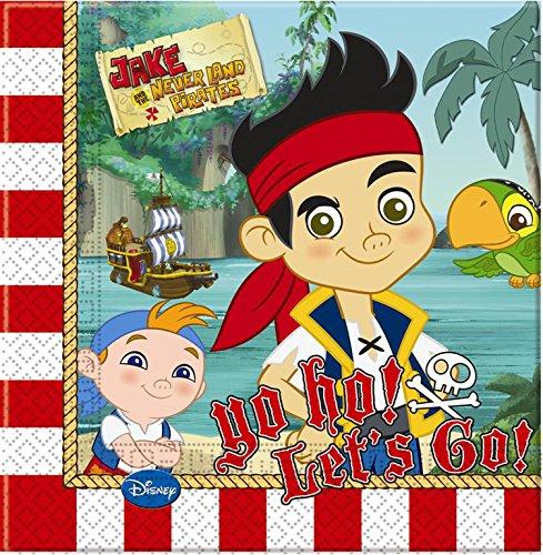 ADDOBBI Compleanno Festa TOVAGLIOLI DISNEY - JAKE IL PIRATA a