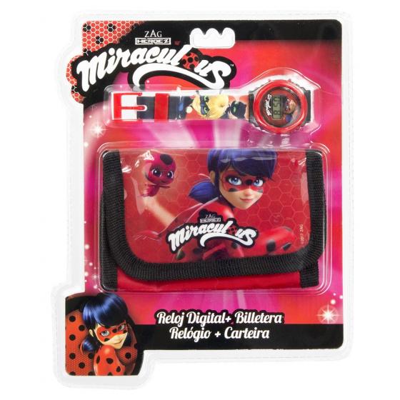 FANTASTICO SET - OROLOGIO DA POLSO e PORTAFOGLIO MIRACULOUS LADYBUG