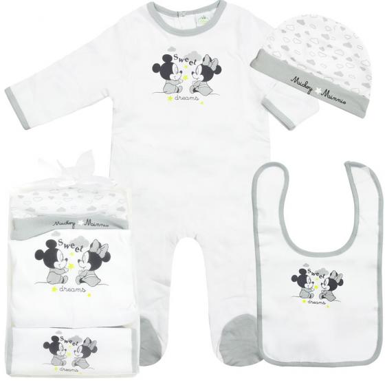 TUTINA piu'  BAVETTA piu' CAPPELLINO DISNEY TOPOLINO e MINNIE da 0 a 6 mesi