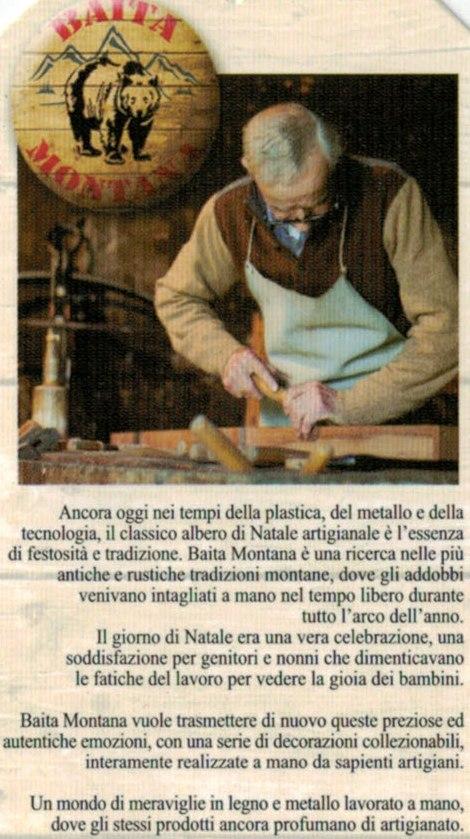 Decorazione per Albero NATALE - in LEGNO - SCOIATTOLO