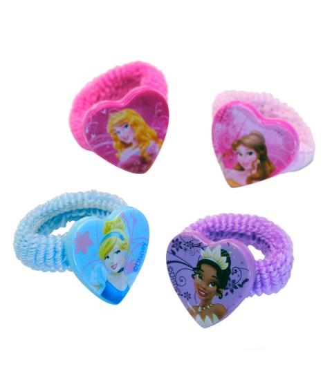 FERMACAPELLI FERMATRECCINE ELASTICI 4 pezzi DISNEY PRINCIPESSE