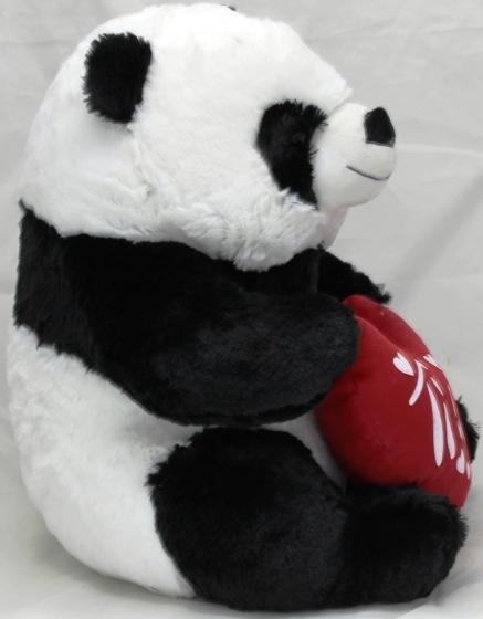 PELUCHE PANDA SAN VALENTINO CON CUORE E SCRITTA "TI AMO" 30 cm