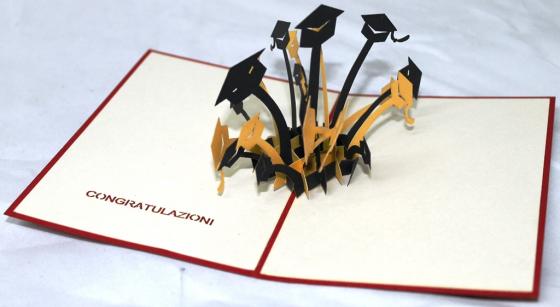 BIGLIETTO AUGURI - ORIGAMI - LAUREA