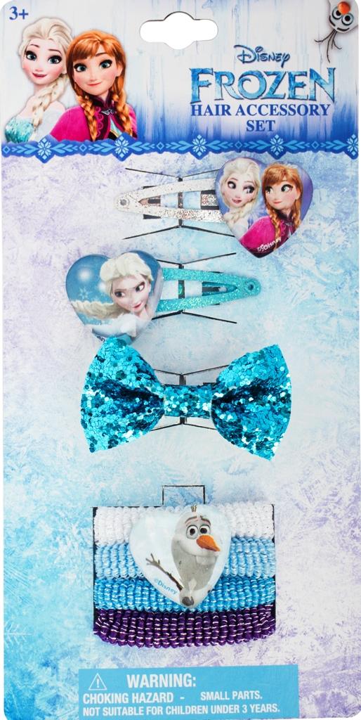 FERMACAPELLI FERMATRECCINE ELASTICI 7 pezzi DISNEY FROZEN Elsa e Anna