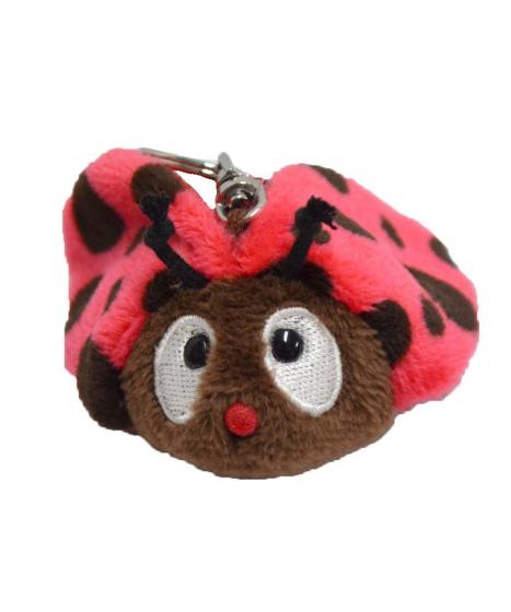 PORTACHIAVE PELUCHE NICI COCCINELLA - 6 cm