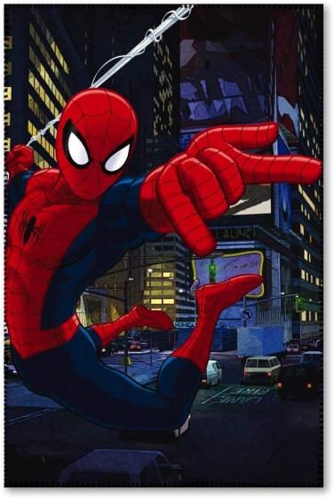 LENZUOLO PLAID COPERTA in PILE MARVEL SPIDERMAN - 100x150 cm