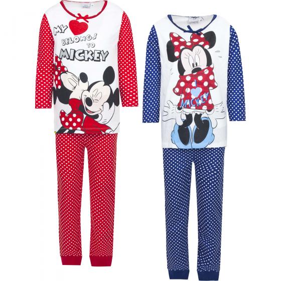 PIGIAMA in COTONE due Pezzi DISNEY MINNIE e TOPOLINO -3 4 6 8 anni