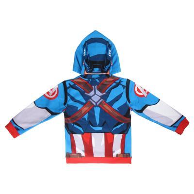 FELPA con Cappuccio - MARVEL AVENGERS - CAPITAN AMERICA -  4, 6, 8 anni