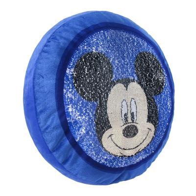 PELUCHE CUSCINO con PAJETS DISNEY MICKEY TOPOLINO 35x35 Cm