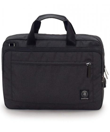 Borsa Ufficio INVICTA - Nera - Porta PC fino a 15.6'' - Tracolla - Uomo Donna