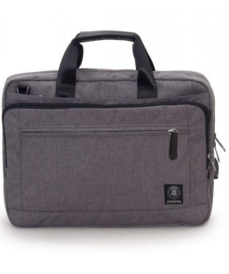 Borsa Ufficio INVICTA - GRIGIA - Porta PC fino a 15.6'' - Tracolla - Uomo Donna