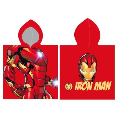 PONCHO ACCAPPATOIO TELO MARE - MARVEL AVENGERS IRON MAN