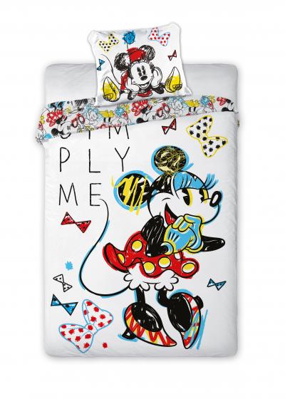 Copripiumino Letto DISNEY MINNIE 140 x 200 cm e federa 90 x 70 cm a