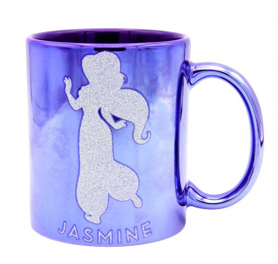 TAZZA GLITTER con Scatola DISNEY - JASMINE e ALADINO