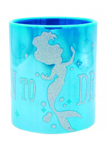 TAZZA GLITTER con Scatola DISNEY - ARIEL LA SIRENETTA