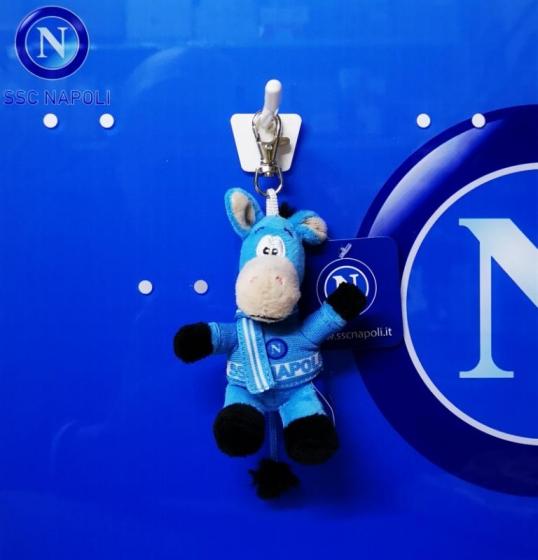 Portachiavi Peluche Mascotte  - SSC NAPOLI - Ufficiale ed Originale - 12 cm