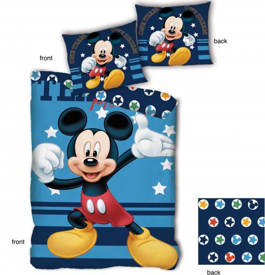 Copripiumino Letto DISNEY TOPOLINO 140 x 200 cm e federa 65 x 65 cm