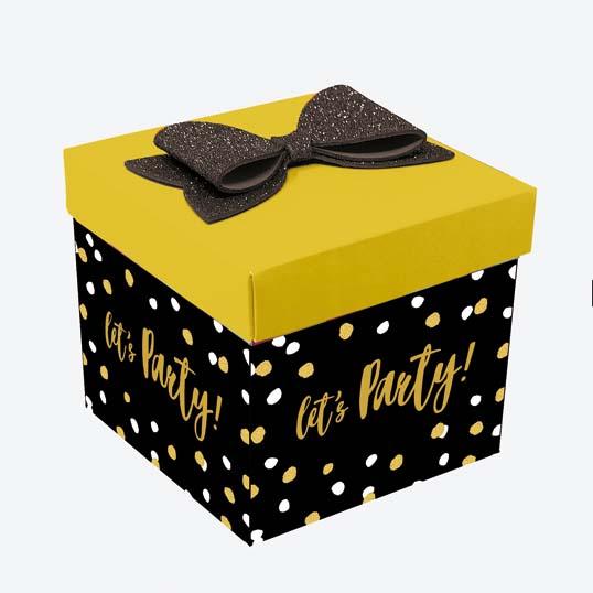 Skatush Explosion Box - Scatola Auguri / Regalo con Coperchio - BUON COMPLEANNO golden 50 Anni