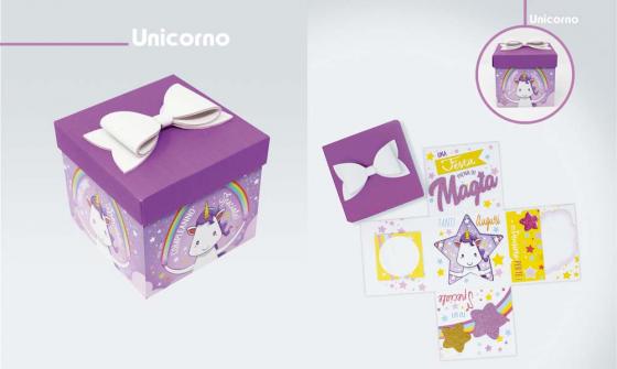 Skatush Explosion Box - Scatola Auguri / Regalo con Coperchio – BUON COMPLEANNO UNICORNO