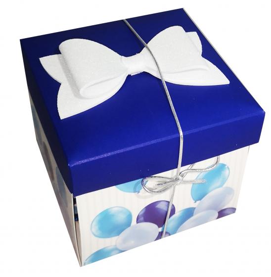 Skatush Explosion Box - Scatola Auguri / Regalo con Coperchio - BUON COMPLEANNO BIMBO