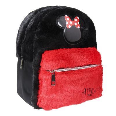 BORSA ZAINO CASUAL MODA SIMILICUIR in PELUCHE - Disney MINNIE