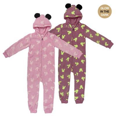 PIGIAMA LUNGO PIGIAMONE in Pile DISNEY MINNIE - 2 a 6 anni Brilla al buio