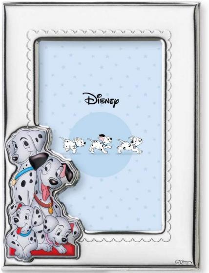 CORNICE PORTAFOTO in ARGENTO - DISNEY CARICA 101 - Dalmata