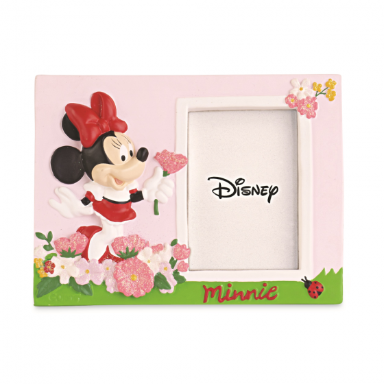 CORNICE PORTAFOTO in Resina - Con Scatola shopper DISNEY MINNIE LOVE NATURAL