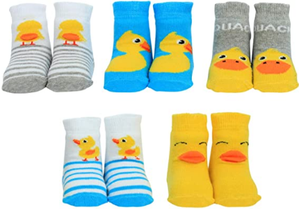 CALZINI Calze NEONATO - HELLO DUCK -tg. 0/10 MESI
