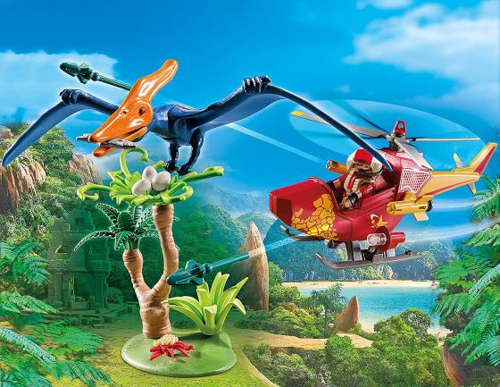 Playmobil Dinos 9430 - Elicottero e Pterodattilo