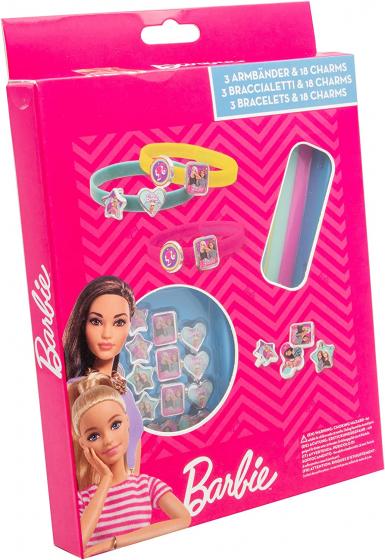 Fantastico set 3 BRACCIALI con 18 accessori - BARBIE