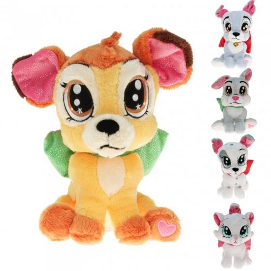 Peluche DISNEY - GLAMOUR Carica 101, Minu', Lilly, Tramp, Bambi, Tippete - 25 cm