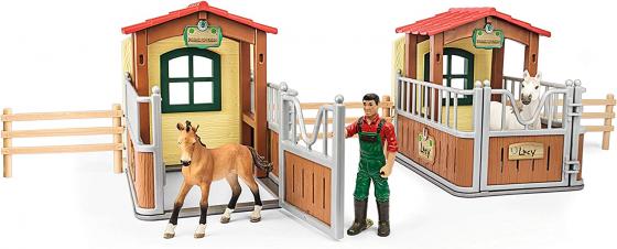 SCHLEICH 72116-fattoria visita in stalla aperta, scuderia, Cavalli