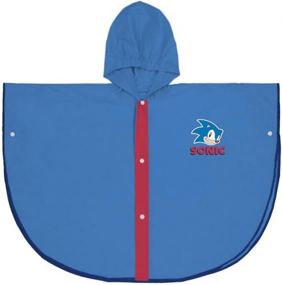 MANTELLA IMPERMEABILE PONCHO PIOGGIA SONIC 3/4 ANNI e 5/6 ANNI