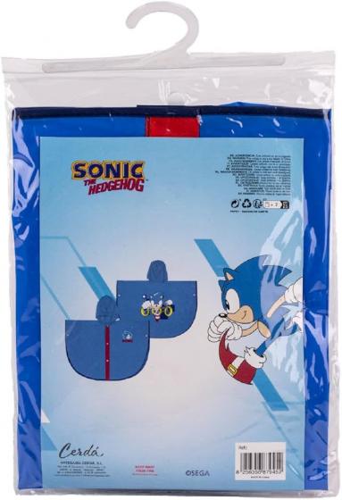 MANTELLA IMPERMEABILE PONCHO PIOGGIA SONIC 3/4 ANNI e 5/6 ANNI