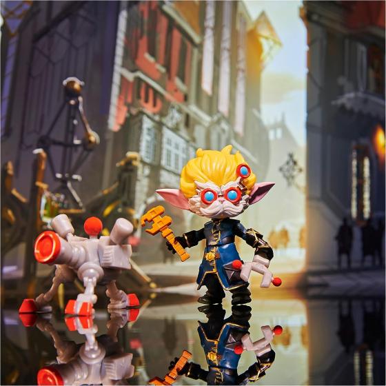 set 5 Figurine League of Legends Dual Cities Pack Exclusive Jinx con Accessori