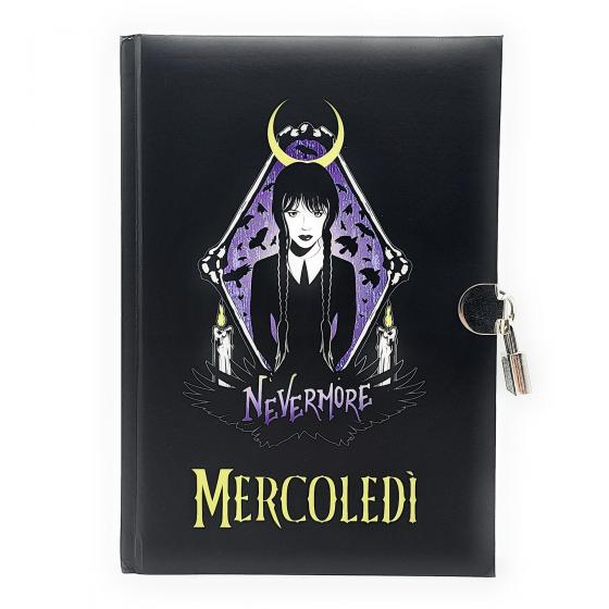 DIARIO SEGRETO con Lucchetto e Chiave MERCOLEDI' ADDAMS