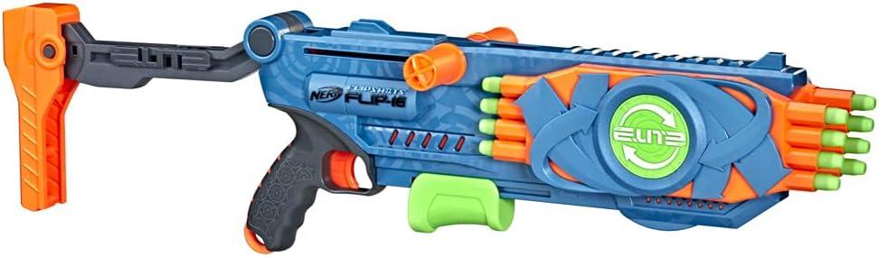 Hasbro Nerf Elite 2.0 - Flipshots Flip-16, blaster con 16 canne porta dardi che si ribaltano per raddoppiare la potenza di lanci
