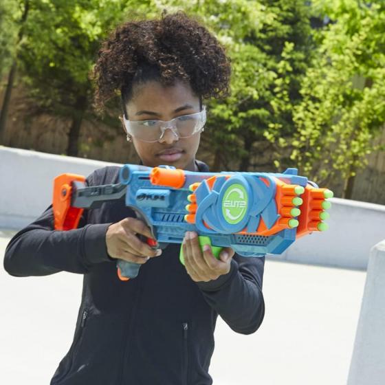 Hasbro Nerf Elite 2.0 - Flipshots Flip-16, blaster con 16 canne porta dardi che si ribaltano per raddoppiare la potenza di lanci