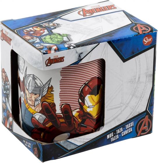 TAZZA CERAMICA AVENGERS IRON MAN e CAPITAN AMERICA 9.5 x 8 cm