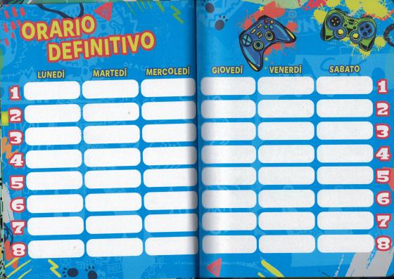 DIARIO AGENDA SCUOLA datato 2025/2026 SEVEN SJ GANG WONDROUS BOY
