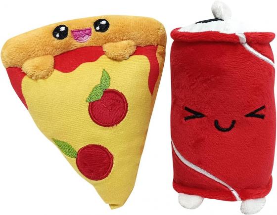 Yummies Together Pizza e Cola - 2 peluche 15 cm in sacchetto di peluche Take Away 21 x 21 cm
