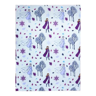 LENZUOLO PLAID COPERTA in FLANELLA DISNEY FROZEN Due  ELSA e ANNA - 120x160 cm - luxury quality