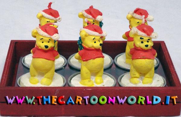 Set 6 CANDELE NATALE  DISNEY WINNIE THE POOH