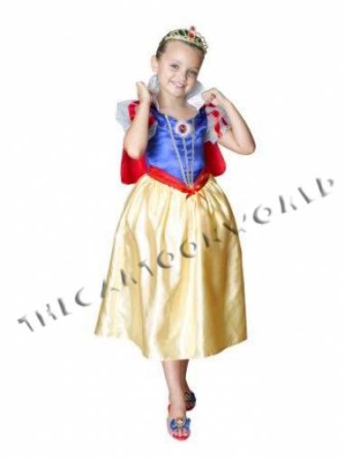 VESTITO COSTUME CARNEVALE DISNEY Principesse BIANCANEVE 5/6 anni - 116 cm
