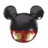 PELUCHE CUSCINO SAGOMATO con PAJETS Girabrilla DISNEY MICKEY TOPOLINO 30x30 Cm