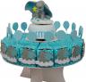 BOMBONIERA TORTA con 18 Scatoline Portaconfetti con magnete e Carillon DISNEY DUMBO celeste